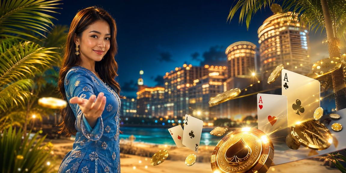 Pemain kad kasino di Genting Highlands Malaysia menikmati permainan meja 47500